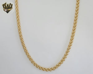 (1-1733) Gold Laminate - 5mm Wheat Link Chain - BGO
