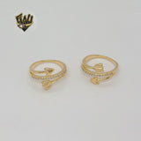 (1-3016) Gold Laminate - Arrow Ring - BGF - Fantasy World Jewelry