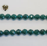 (MBEAD-292) 10mm Jade Faceted Beads - Fantasy World Jewelry