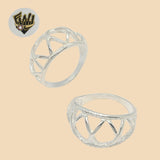 (2-5004) 925 Sterling Silver - Diamond Cut Ring - Fantasy World Jewelry