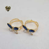 (1-3110-2) Gold Laminate - Butterfly Ring - BGF - Fantasy World Jewelry
