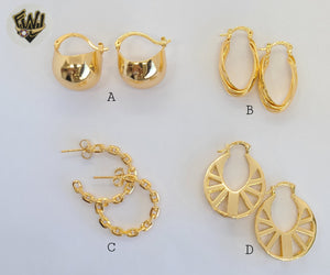 (1-2691) Gold Laminate Hoops - BGO - Fantasy World Jewelry