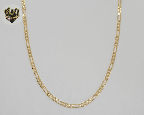 (1-1953) Gold Laminate - 3mm Figaro Link Chain - BGF