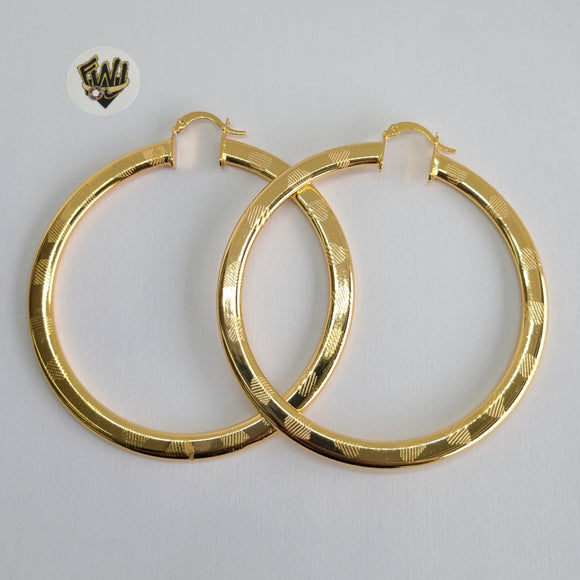 (1-2755-1) Gold Laminate Hoops - BGO - Fantasy World Jewelry