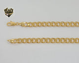 (1-1804) Gold Laminate - 7mm Curb Link Chain - BGF