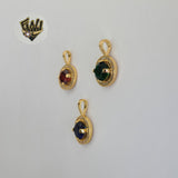 (1-2327-1) Gold Laminate - Stones Pendants - BGO