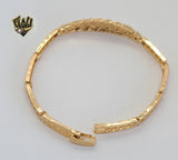 (1-60089) Gold Laminate - 4mm Zircon Bracelet - 7" - BGO - Fantasy World Jewelry