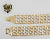(1-0823) Gold Laminate - 19.5mm Alternative Bracelet - 7.5" - BGO - Fantasy World Jewelry