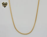 (1-1529-1) Gold Laminate - 2.5mm Snake Link Chain - BGF