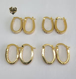 (1-2944) Gold Laminate Hoops - BGO - Fantasy World Jewelry