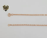 (1-1707) Gold Laminate - 2mm Magic Twist Link Chain - BGO