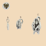 (2-1471) 925 Sterling Silver - Flower Pendants.