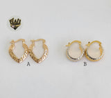(1-2596) Gold Laminate Hoops - BGO - Fantasy World Jewelry