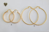 (1-2734-1) Gold Laminate Hoops - BGO - Fantasy World Jewelry
