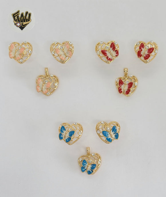 (1-6359) Gold Laminate - Butterfly Set - BGO