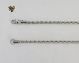(4-3113-1) Stainless Steel - 4mm Rope Link Chain. - Fantasy World Jewelry