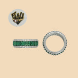 (2-5129) 925 Sterling Silver - Eternity Ring - Fantasy World Jewelry