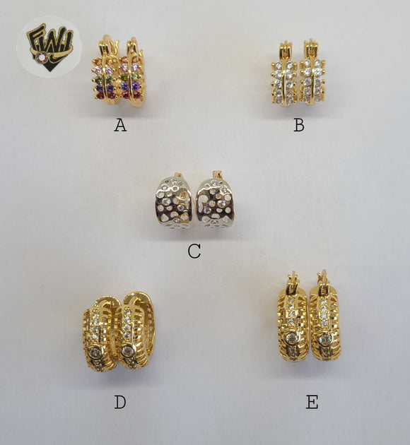 (1-2635) Gold Laminate Hoops - BGO - Fantasy World Jewelry