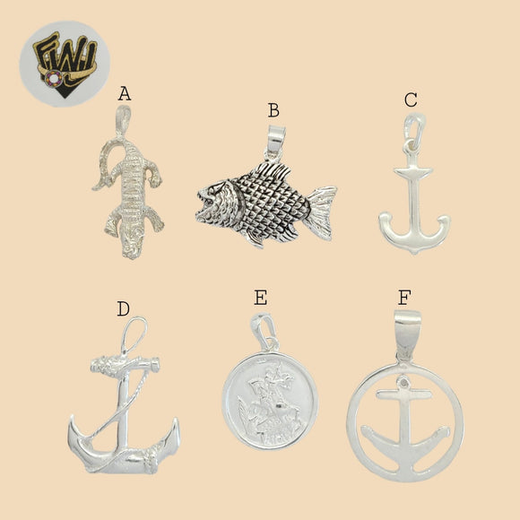 (2-1447) 925 Sterling Silver - Sea Pendants. - Fantasy World Jewelry