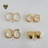 (1-2543) Gold Laminate Hoops - BGO - Fantasy World Jewelry