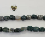 (MBEAD-16) 13mm Agate Bead - Rectangle - Fantasy World Jewelry