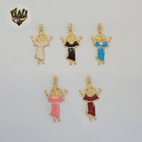 (1-2261) Gold Laminate - Divine Child Jesus Pendants - BGF