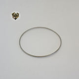 (4-5055) Stainless Steel - 2mm Plain Bangle. - Fantasy World Jewelry