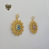 (1-2289-1) Gold Laminate - Evil Eye Pendants - BGO