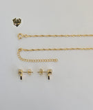(1-6075) Gold Laminate - Heart Set - BGF - Fantasy World Jewelry