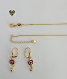 (1-6313) Gold Laminate - Eyes and Beads Set - BGF - Fantasy World Jewelry