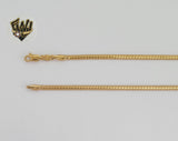 (1-1679-1) Laminado de oro - Cadena de eslabones alternativos de 2,6 mm - BGO