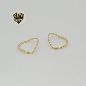 (1-3107) Gold Laminate - Triangular Ring - BGF - Fantasy World Jewelry
