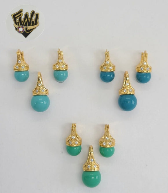 (1-6364) Gold Laminate - Beads Set - BGO - Fantasy World Jewelry