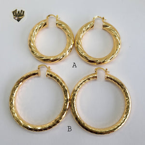 (1-2751) Gold Laminate Hoops - BGO - Fantasy World Jewelry