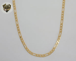 (1-1962) Gold Laminate - 5mm Figaro Link Chain - BGF