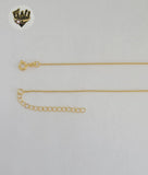 (1-6309-1) Gold Laminate - Box Link Hamsa Hand Necklace - 18" - BGF