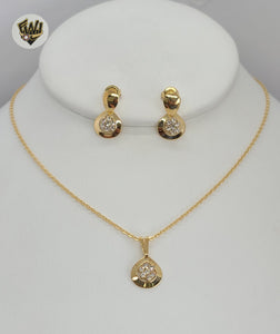 (1-6449-1) Gold Laminate - Drop Style Set - BGF - Fantasy World Jewelry