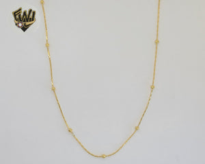 (1-1562-2) Gold Laminate - 2.5mm Balls Link Chain - BGO