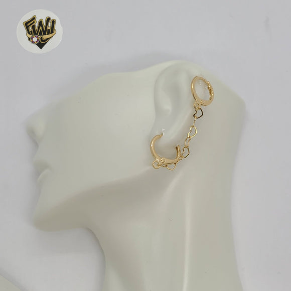 (1-1242-4) Gold Laminate - Two Hole Earrings - BGF
