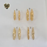 (1-2853) Gold Laminate - Plain Hoops - BGO