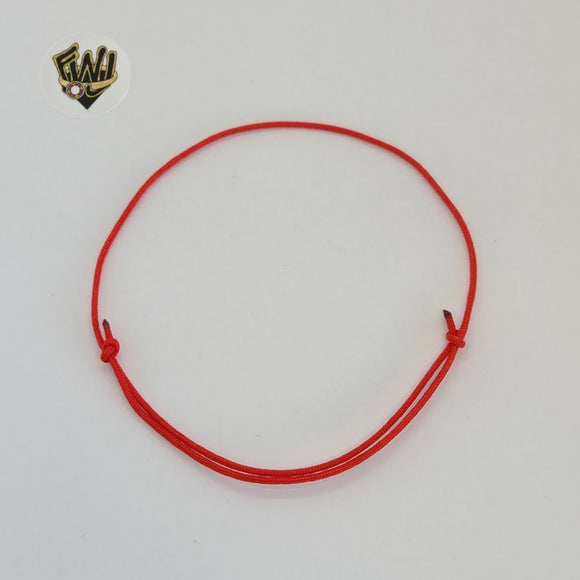 (MBRA-33) Adjustable Classic Red String Bracelet. - Fantasy World Jewelry