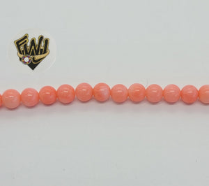 (MBEAD-86) 5mm Coral Beads - Fantasy World Jewelry