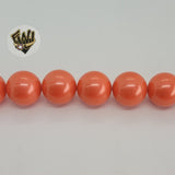 (MBEAD-98) 14mm Coral Beads - Fantasy World Jewelry