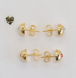(1-1131) Gold Laminate - Studs Earrings - BGF - Fantasy World Jewelry
