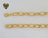(1-5018) Laminado de oro - Cadena de eslabones abiertos de 10,5 mm - BGO