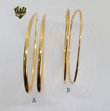 (1-2897) Gold Laminate Hoops - BGO - Fantasy World Jewelry