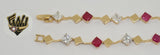 (1-0879) Gold Laminate - 8.5mm Alternative Bracelet - 6.5" - BGO - Fantasy World Jewelry