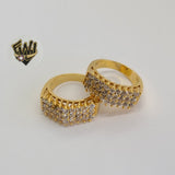 (1-3143-2) Gold Laminate -CZ Ring - BGO - Fantasy World Jewelry