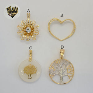 (1-2377) Gold Laminate Pendants - BGF