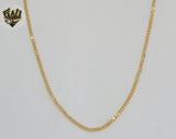 (1-1761) Gold Laminate - 1.3mm Alternative Curb Link Chain - BGF